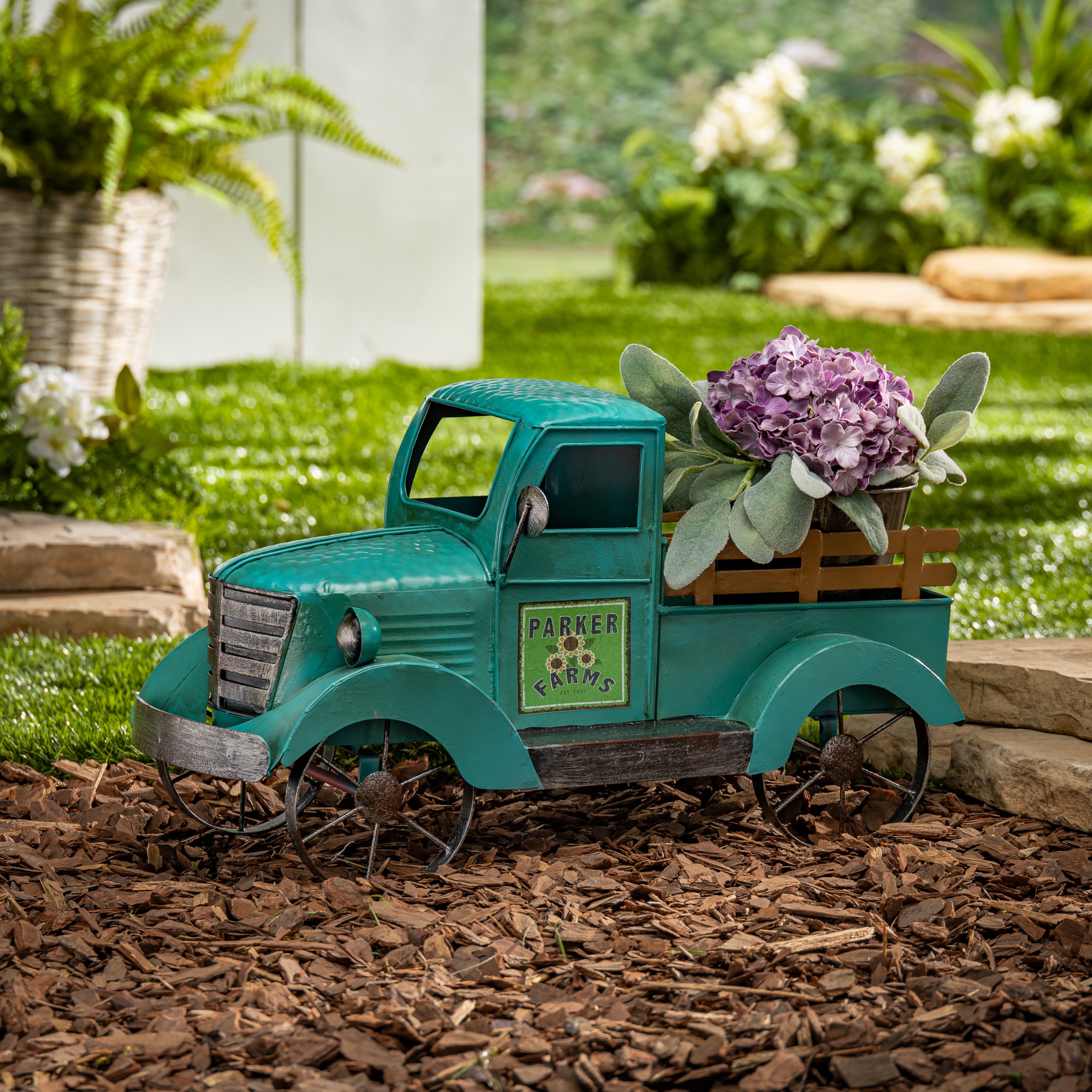 Vintage Farmhouse 18.9 Inch Metal Antique Truck